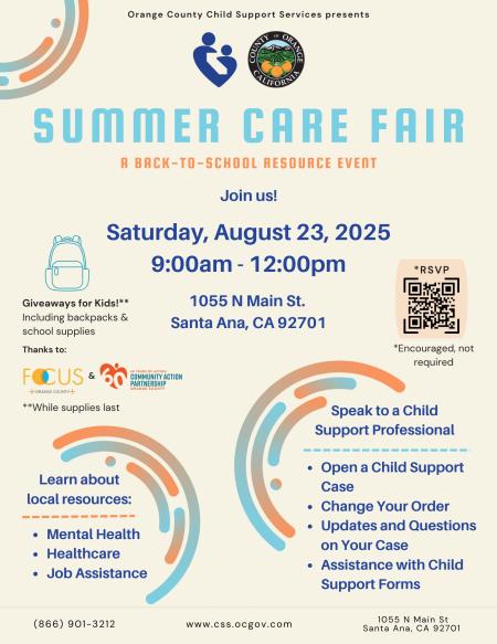 Summer Care Fair Flyer 2025